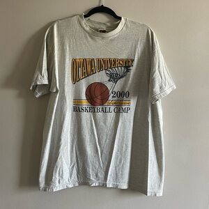 Vintage Grey Basketball Tee